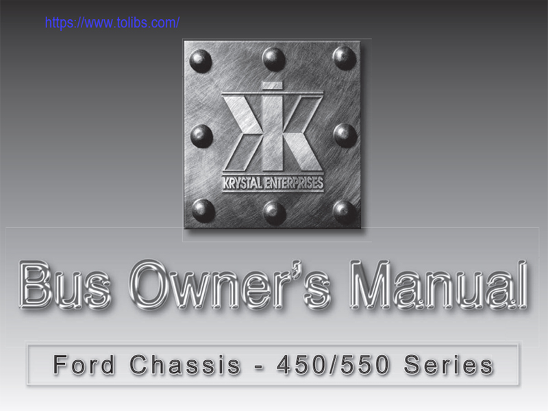 Ford Bus 450 Owners Manual