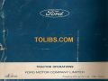 Ford Tractor 2000 / 3000 / 4000 / 5000 Operator’s Manual