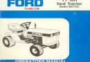Ford Tractor YT16H Yard Operators Manual