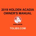 2019 Holden Acadia Owner's Manual