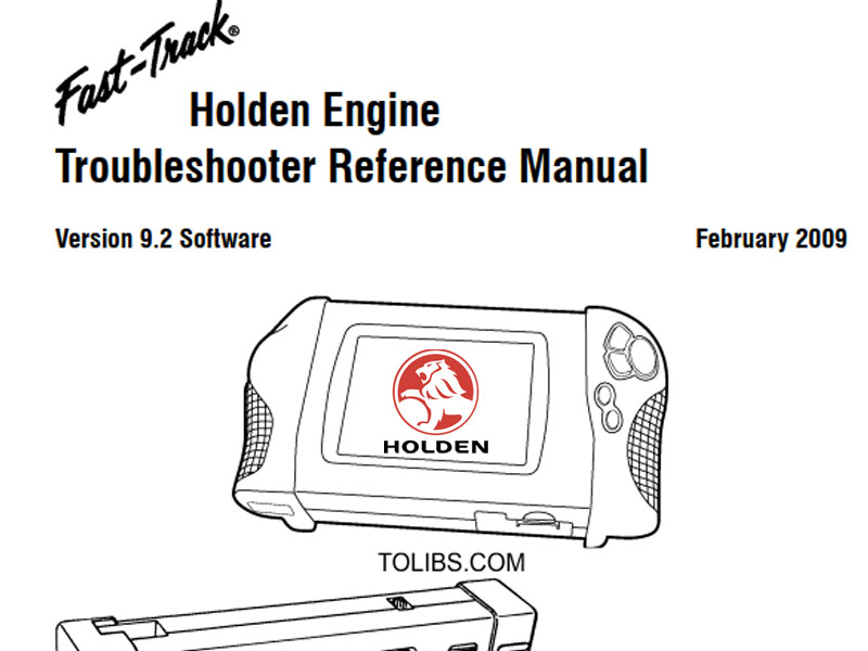 Holden Engine Troubleshooter Reference Manual