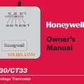 Honewywell CT30/CT33 Low Voltage Thermostat User Guide