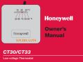 Honewywell CT30/CT33 Low Voltage Thermostat User Guide