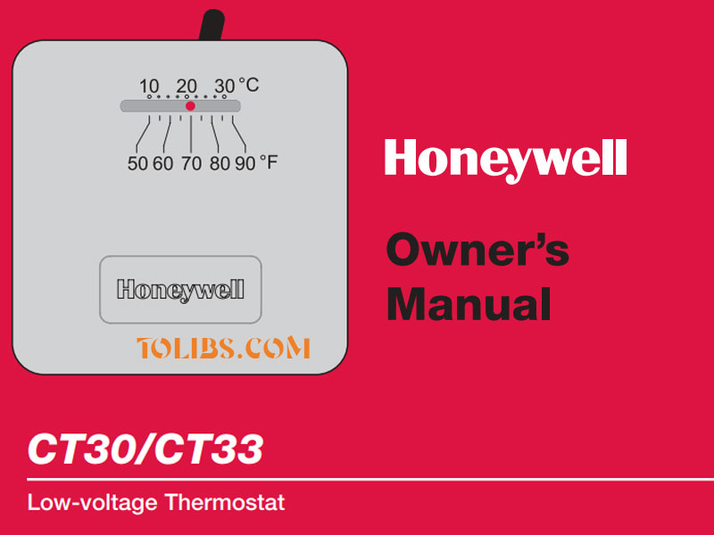 Honewywell CT30/CT33 Low Voltage Thermostat User Guide