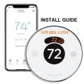 Install Guide for Smart Round Thermostat Professional (English, French, Spanish)