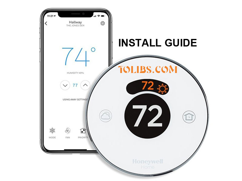 Install Guide for Smart Round Thermostat Professional (English, French, Spanish)