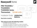 Honewywell Pro 1000 Horizontal Non-Programmable Thermostat Manual & support