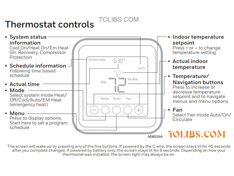 T6 Pro Programmable Thermostat User Installation Guide