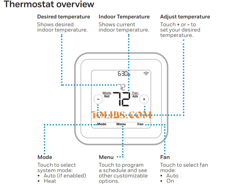 T6 Pro Smart Programmable Thermostat User Installation Guide