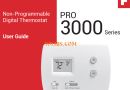 User Guide for Pro 3000 Series Non-Programmable Digital Thermostat