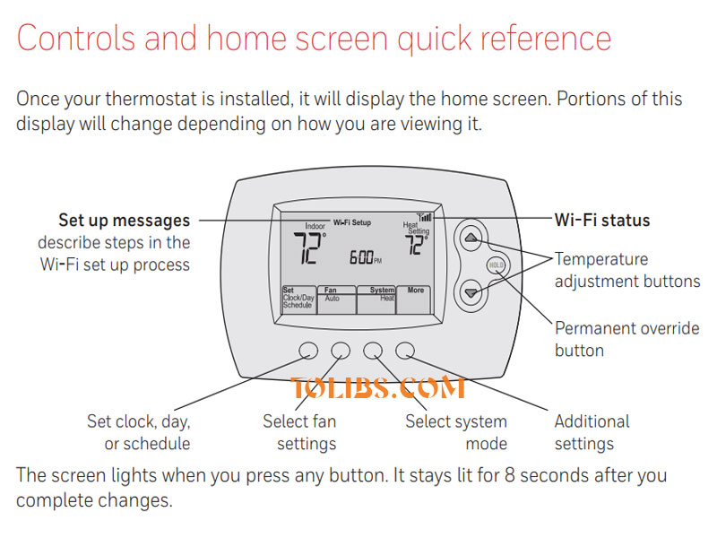 HONEYWELL WIFI 7-DAY PROGRAMMABLE THERMOSTAT MANUAL and SUPPORT