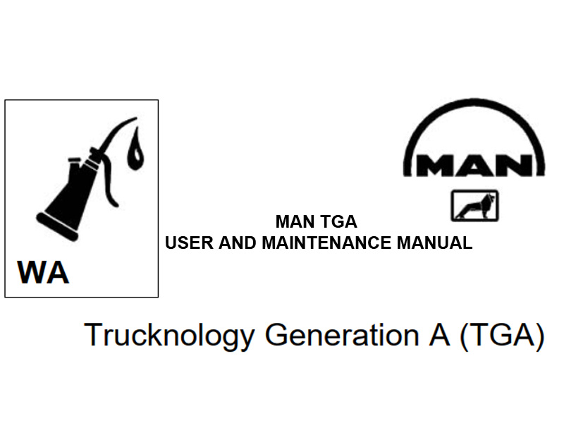 MAN TGA User and Maintenance Manual
