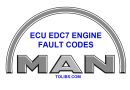 MAN Trucks ECU EDC7 Engine Fault Codes List