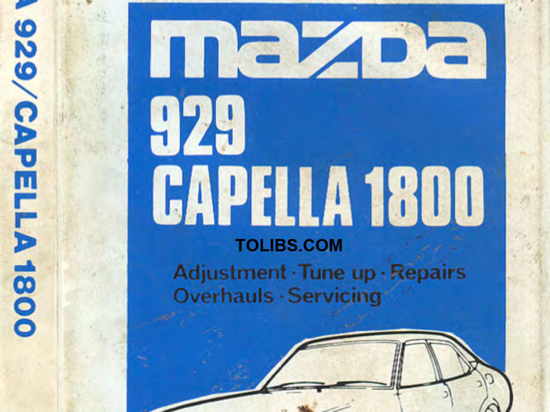 Mazda Capella 1800 Workshop Repair Manual