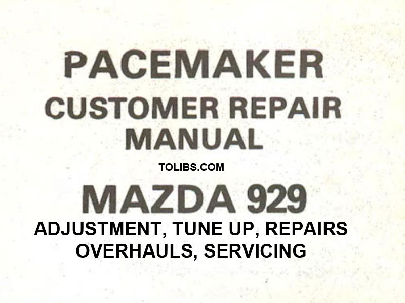 Mazda 929 Workshop Repair Manual All Models