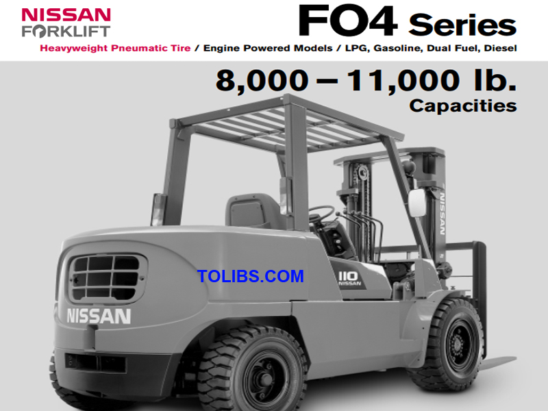 Nissan Forklift F04 Series Specifications