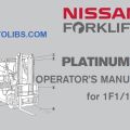 Nissan Forklift Platinum II Operator’s Manual for 1F1 / 1F2