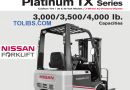 Nissan Forklift Platinum TX Series 3,000 3,500 4,000 lb Capacities Specifications