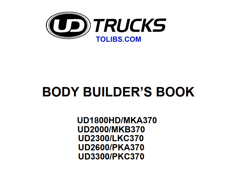 UD Trucks Body Builder’s Manual